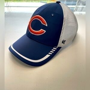 ‘47 Brand Chicago Bears Baseball Hat With Velcro Strap Navy & White Trucker Hat